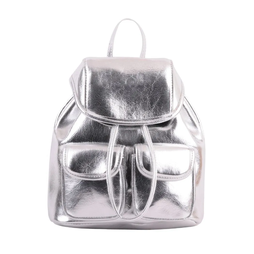 1504 - Chic PU Backpack: Stylish Practicality for Modern Lifestyles