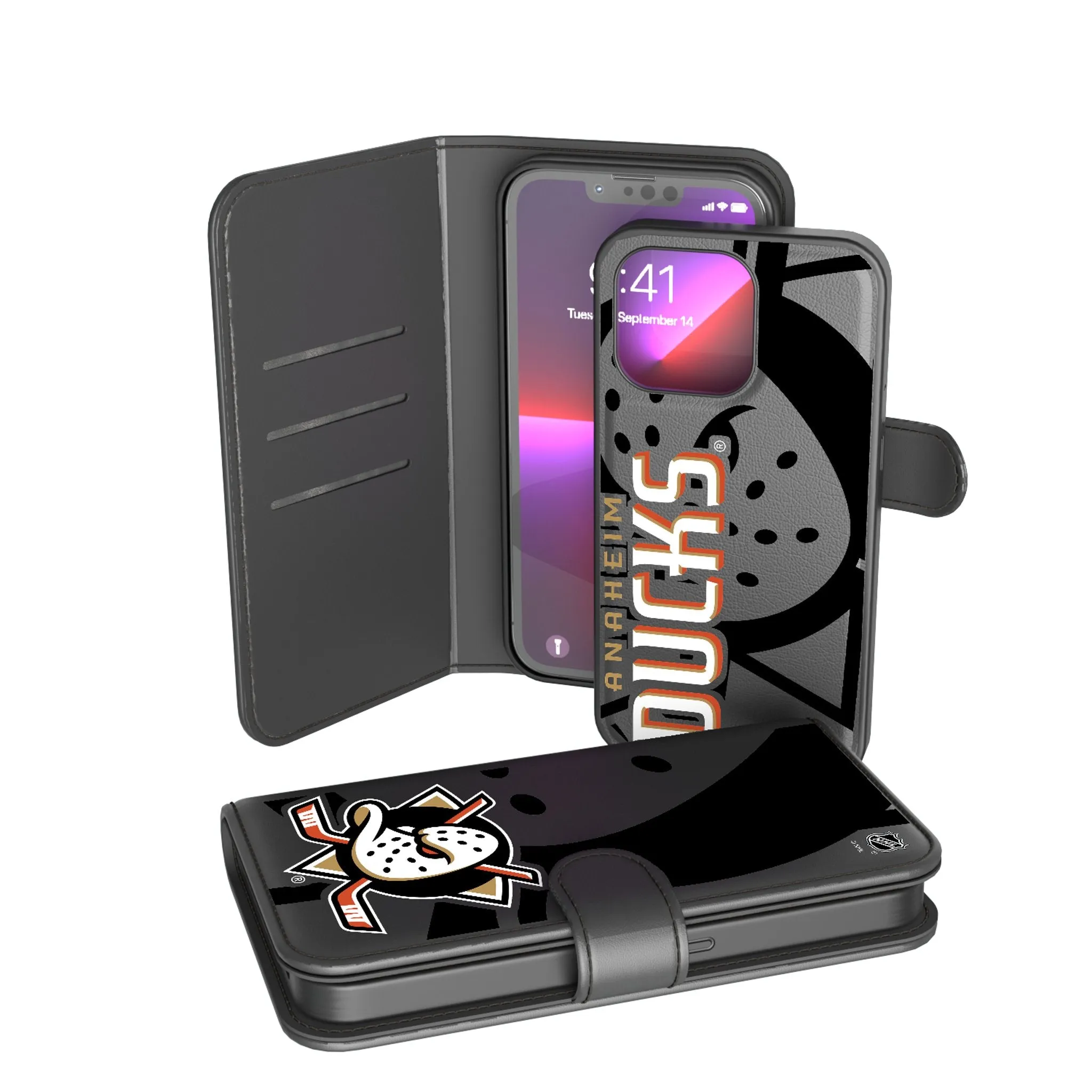 Anaheim Ducks Monocolor Tilt Wallet Phone Case