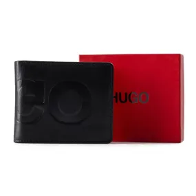 BOSS Printed HUGO logo Bi-Fold Wallet - BLK