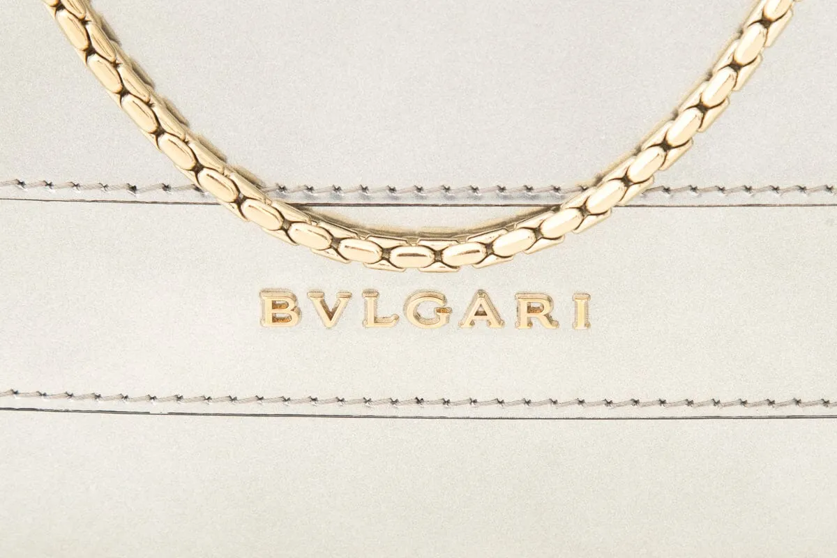 Bvlgari Silver Serpenti Forever Handbag