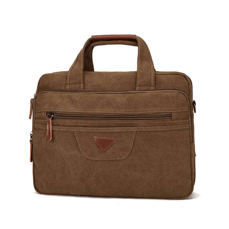 Canvas Briefcase | 17 Inch  Laptop Bag