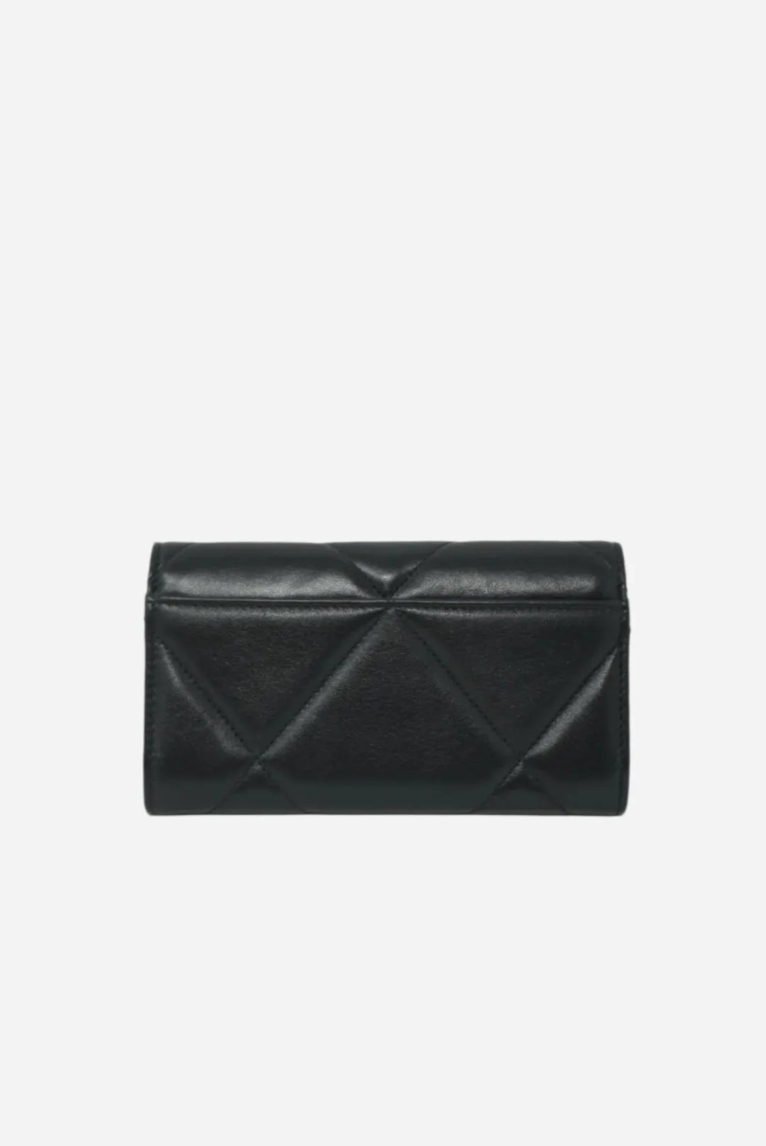 Chanel Black Lambskin 19 Flap Wallet 2023