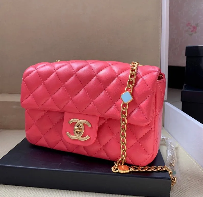 Chanel Pink summer ladies Handbag