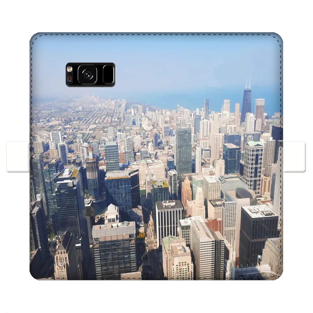 Chicago Skyline Fully Printed Wallet Cases