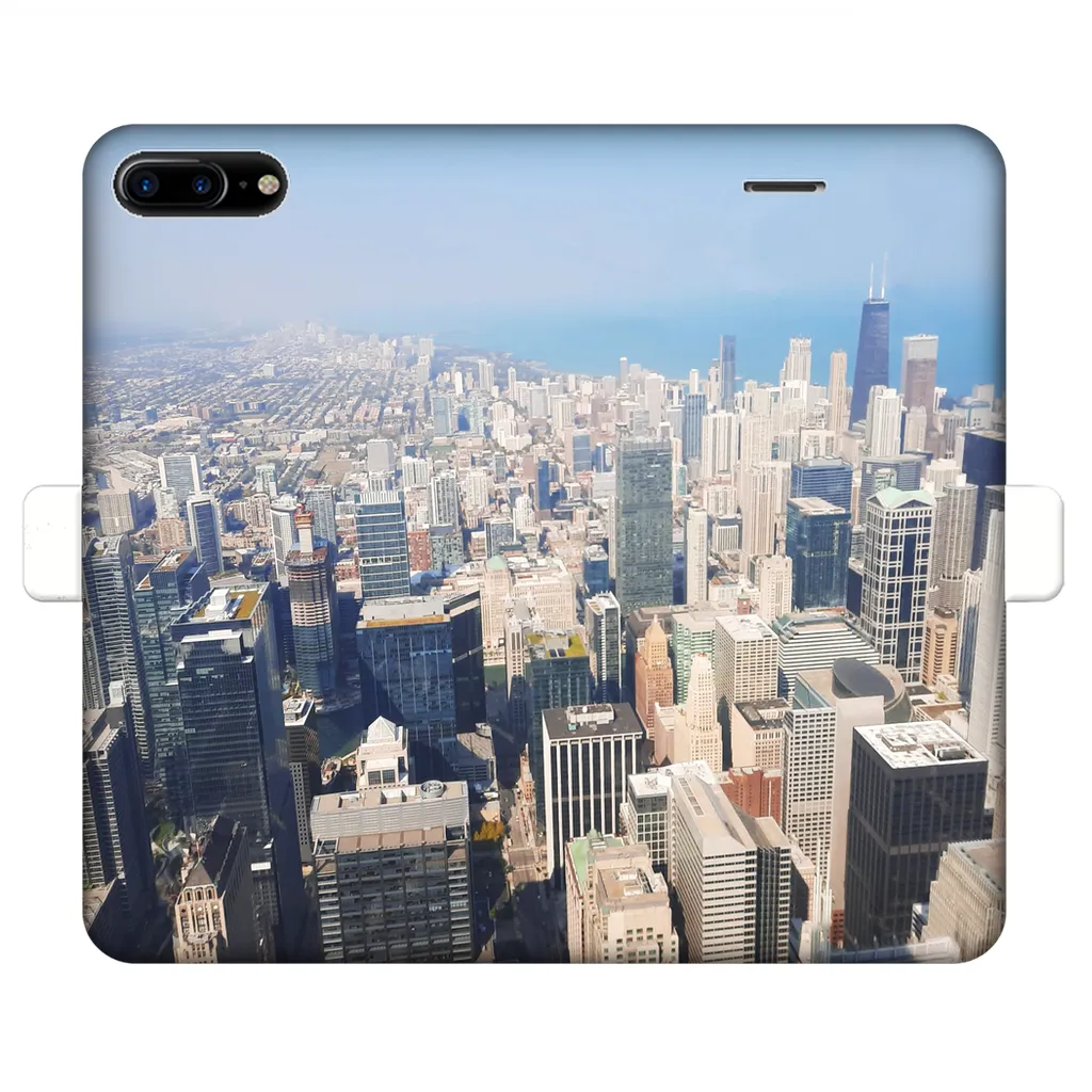 Chicago Skyline Fully Printed Wallet Cases