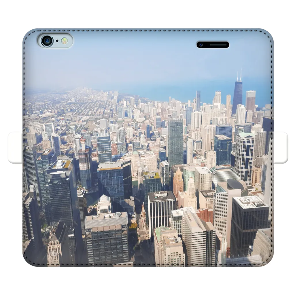 Chicago Skyline Fully Printed Wallet Cases