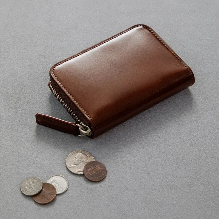 Cordovan Zip Coin Wallet