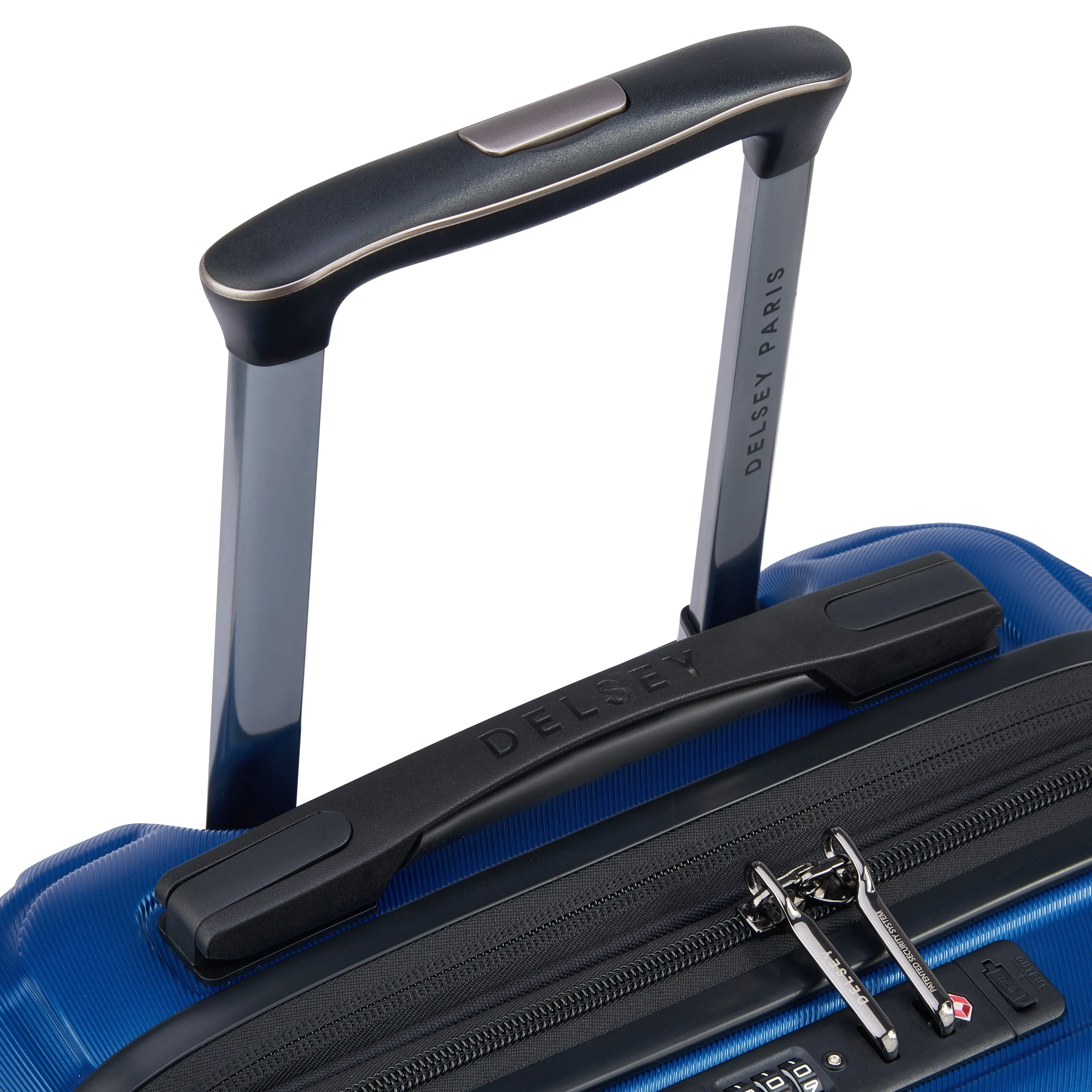 Delsey Shadow 5.0 55cm Hardcase Expandable  4 Double Wheel  Bus Soft Cabin Luggage Trolley Case Blue - 287880202