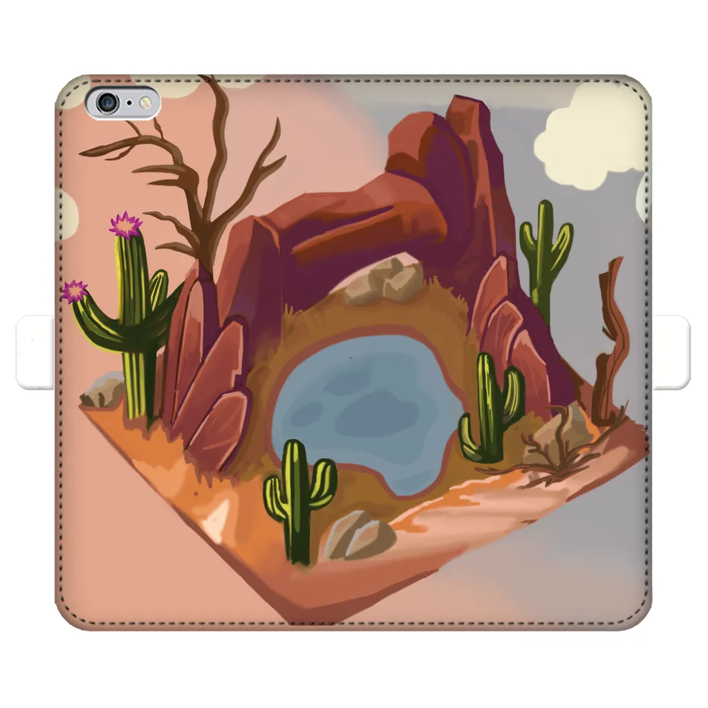 Desert Rocks Fully Printed Wallet Cases