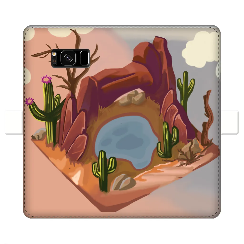 Desert Rocks Fully Printed Wallet Cases