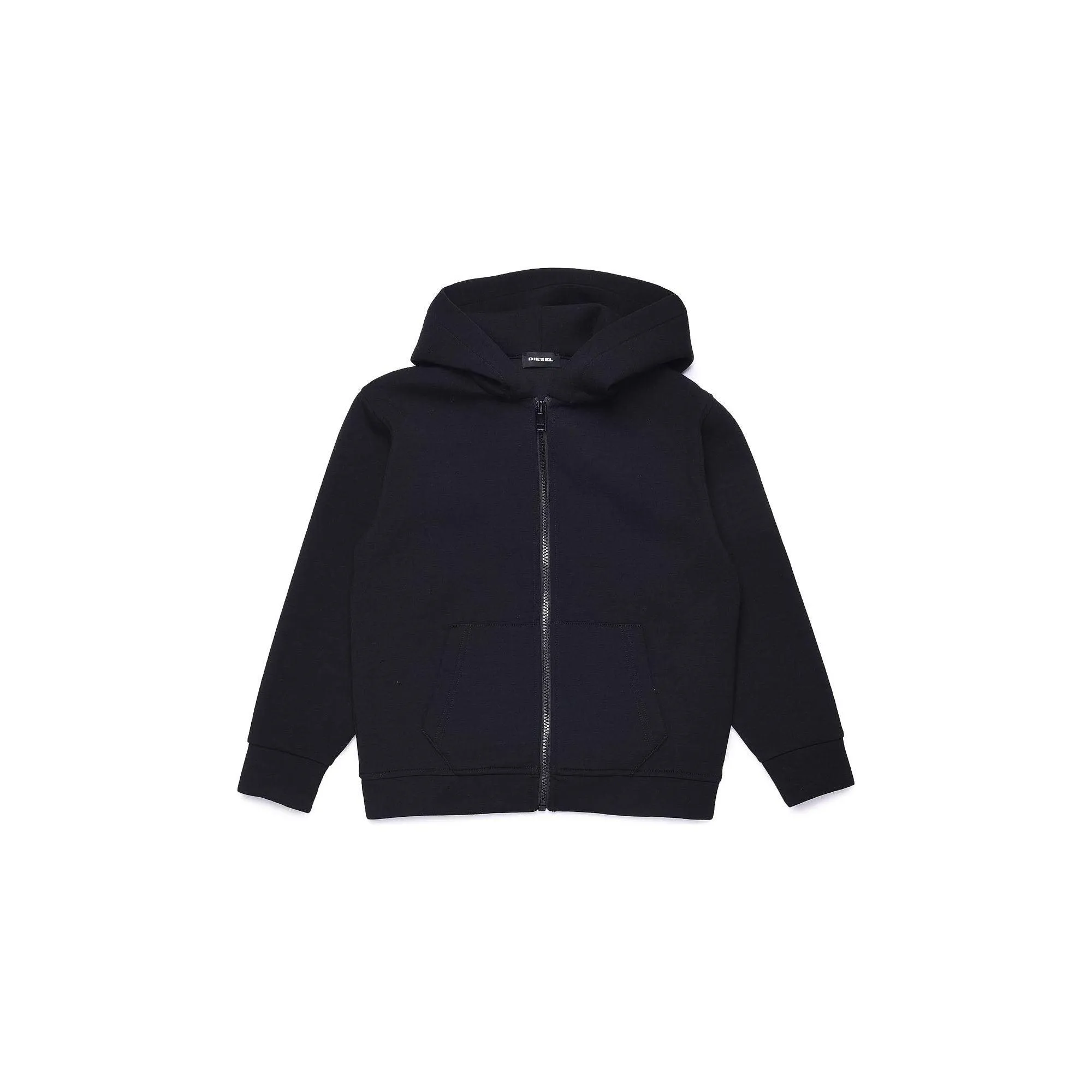 Diesel Boys Black Long Sleeve Zip Up Hoodie