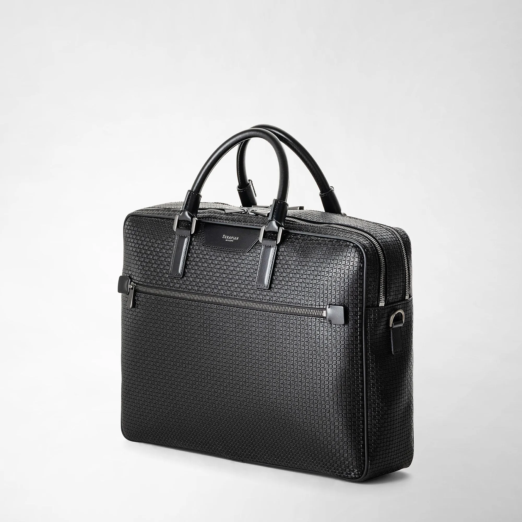 DOUBLE GUSSET BRIEFCASE IN STEPAN