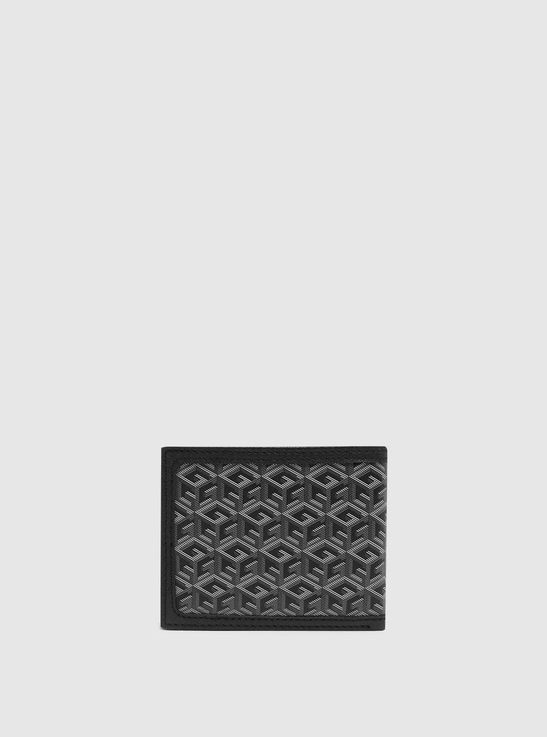 Grey Printed Slimfold Wallet