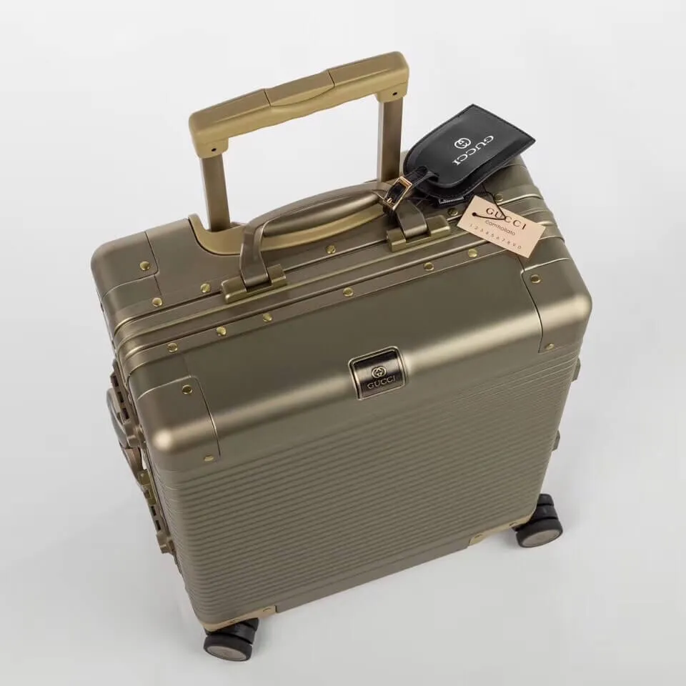 Gucci Aluminum Travel Suitcase ( 3 Colors )