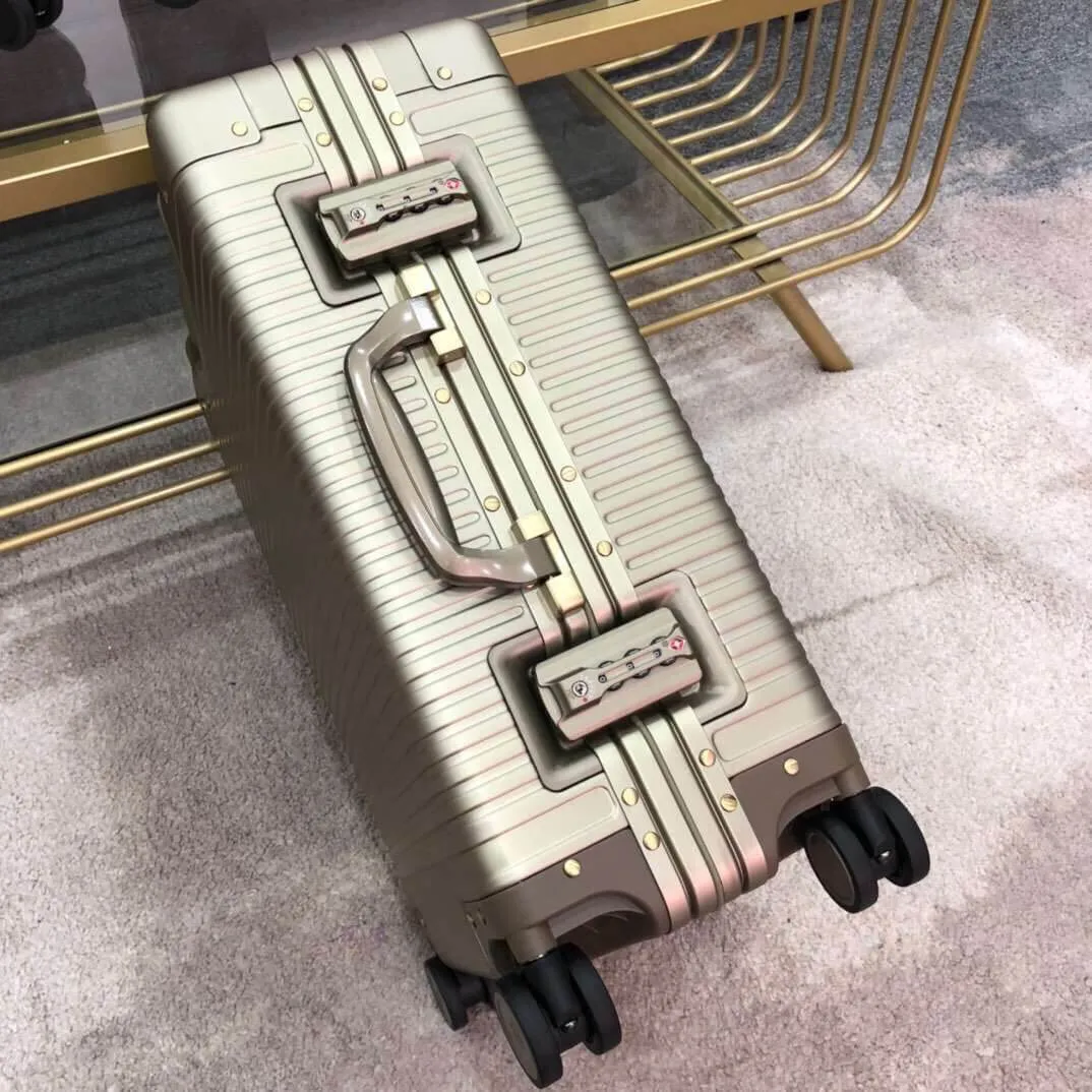 Gucci Aluminum Travel Suitcase ( 3 Colors )