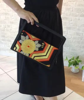 HANDBAG KOTO KIMONO obi BAG　オレンジ