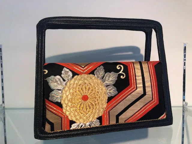 HANDBAG KOTO KIMONO obi BAG　オレンジ