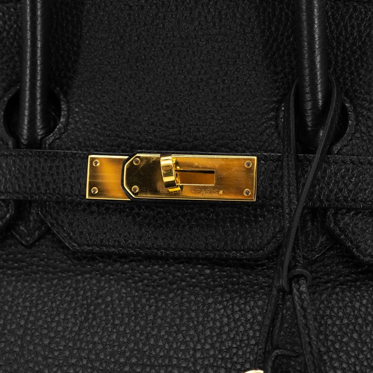 Hermes Clemence Birkin 35 Black - [Q] Stamp