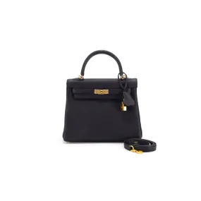 Hermes Kelly 25 Noir - C Stamp