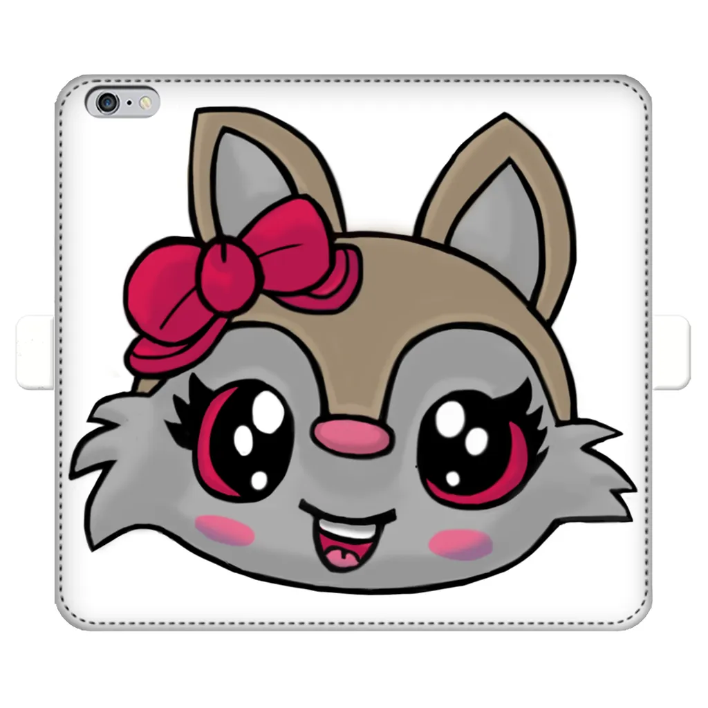 Kitty Face Fully Printed Wallet Cases