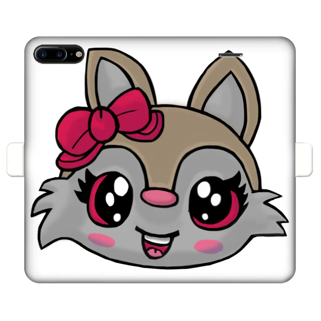 Kitty Face Fully Printed Wallet Cases