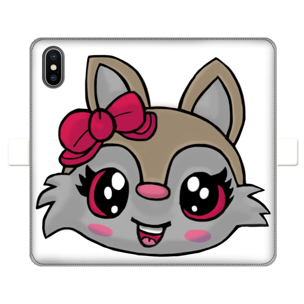 Kitty Face Fully Printed Wallet Cases