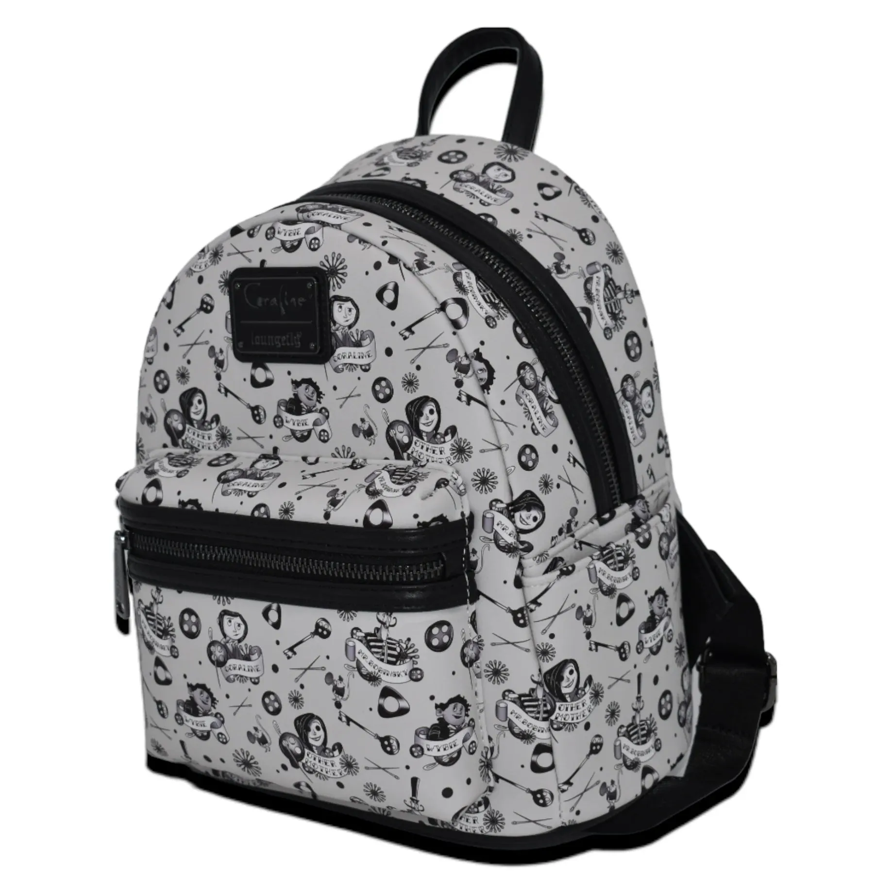 Laika Mini Backpack Coraline Tattoo AOP Loungefly