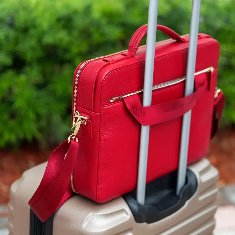 Leather Business Brieftote