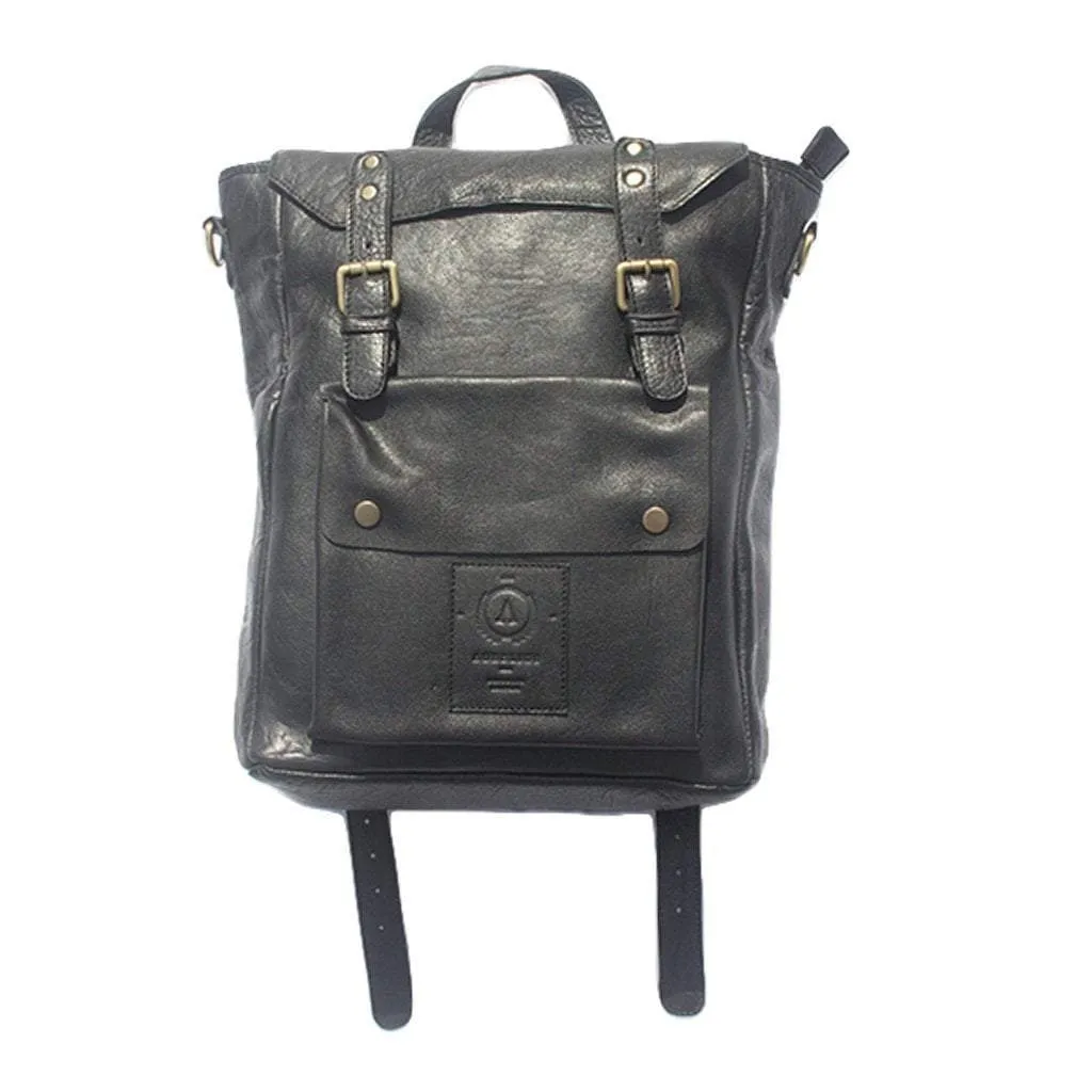 Leather Marley Black Backpack