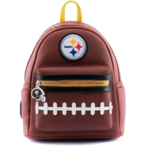 Loungefly NFL Pittsburgh Steelers Pigskin Logo Mini Backpack