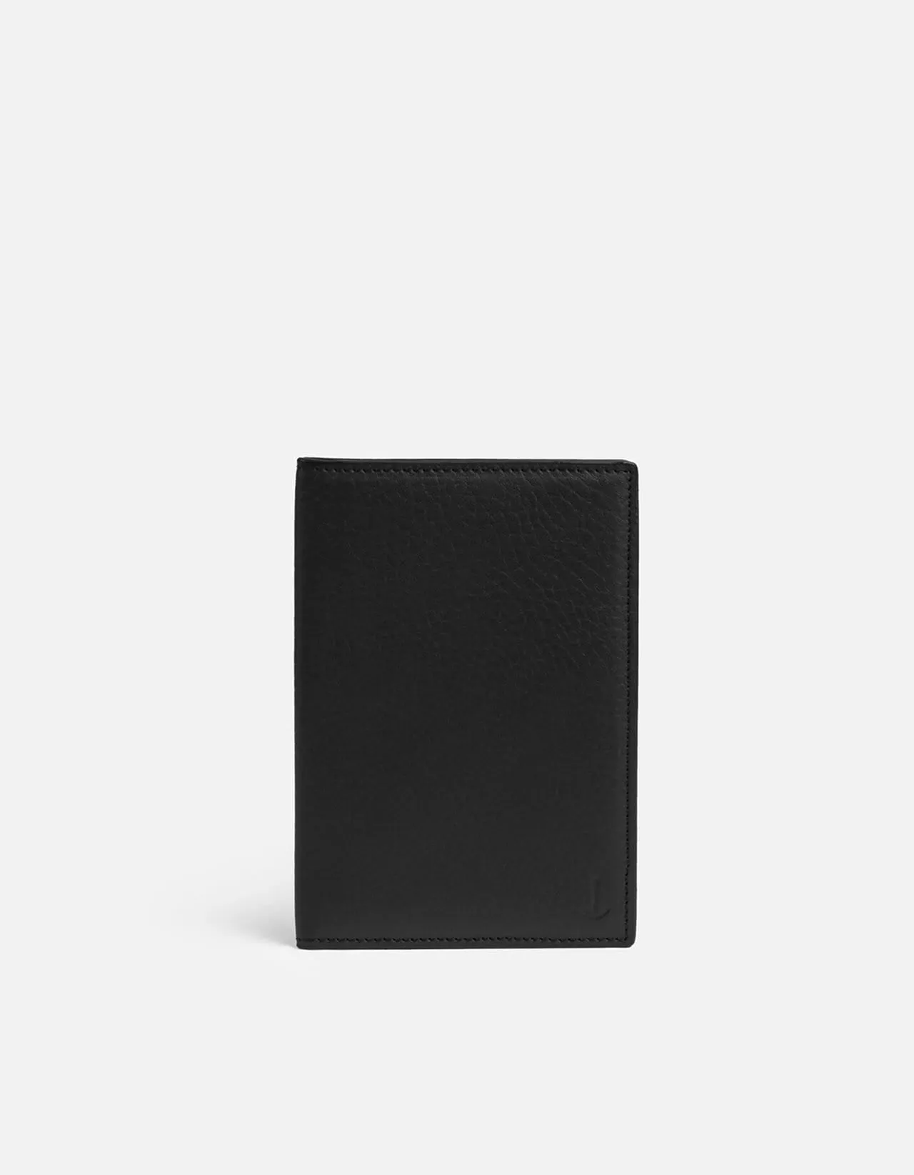 Modern Passport Wallet, Textured Black