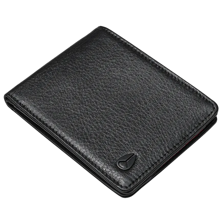 Nixon "Cape" Black Leather Slim Wallet