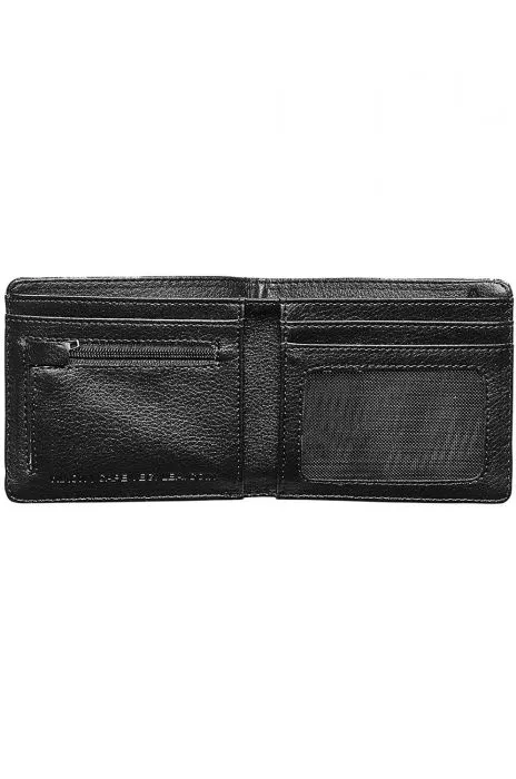 Nixon "Cape" Black Leather Slim Wallet