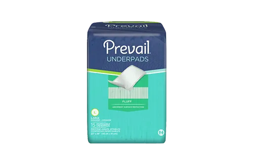 Prevail® Fluff Underpad: Printed Bag