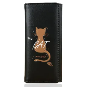 Single Cat Wallet and Coin Purse