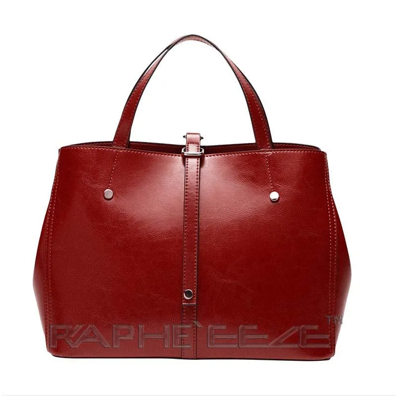 Stylish & Elegant Tote Handbag Purses for Women - Wine Red