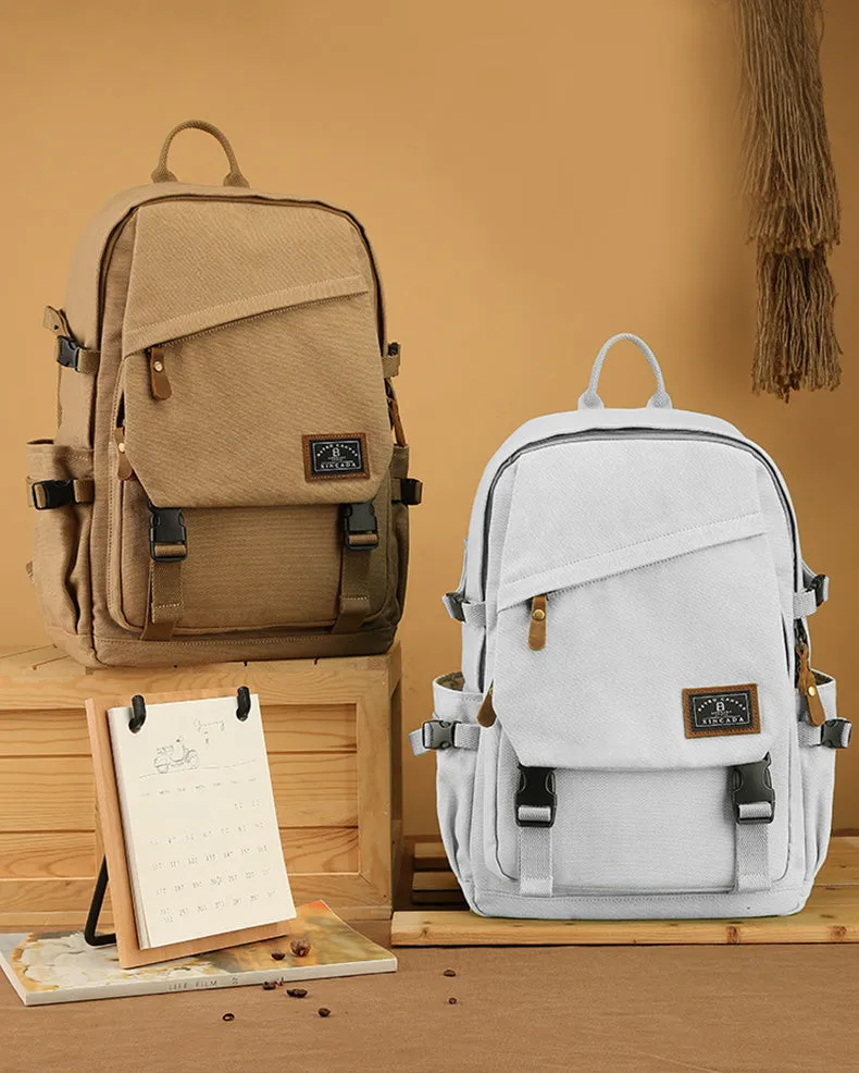 Stylish Canvas Laptop Backpack Ladies Rucksack For Women