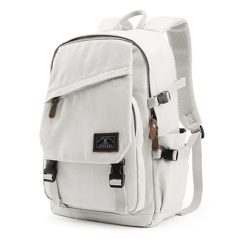 Stylish Canvas Laptop Backpack Ladies Rucksack For Women