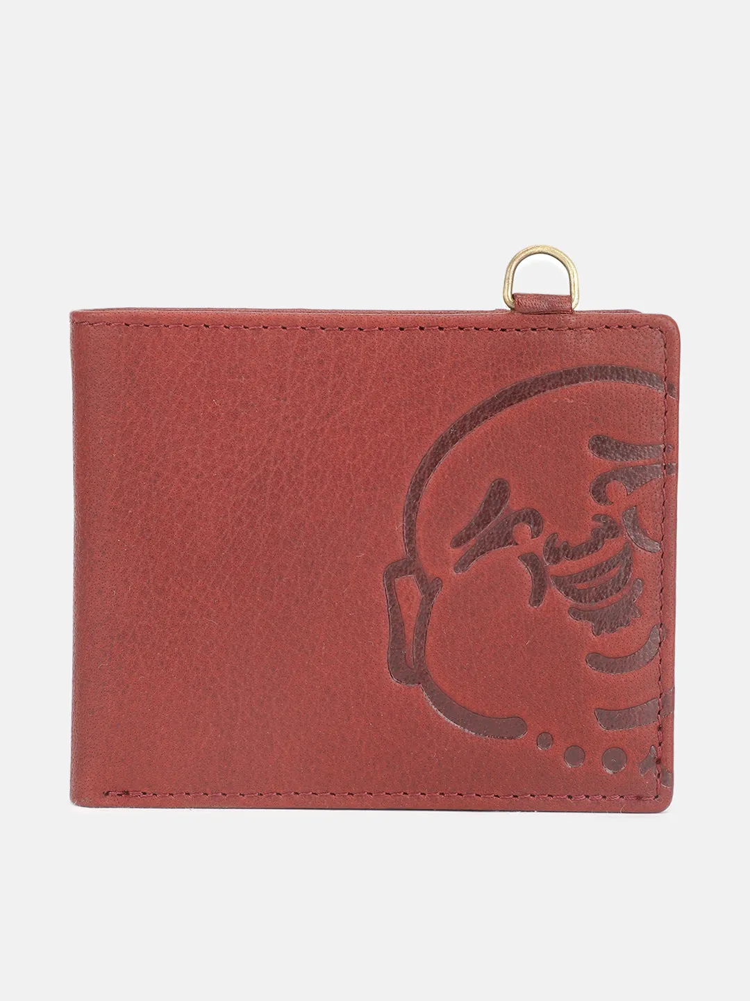 True Religion Men Red Textured Bi-Fold Wallet