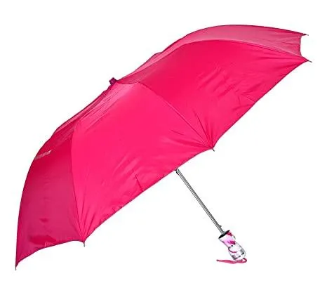 Umbrella Classic Folding Automatic Open Uv Protective Umbrella, Solid Plain colors