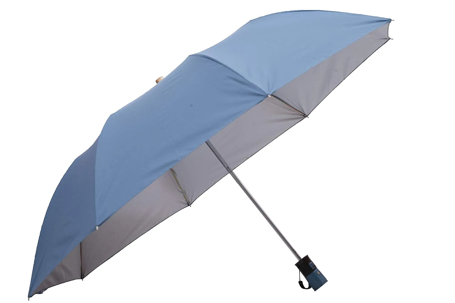 Umbrella Classic Folding Automatic Open Uv Protective Umbrella, Solid Plain colors