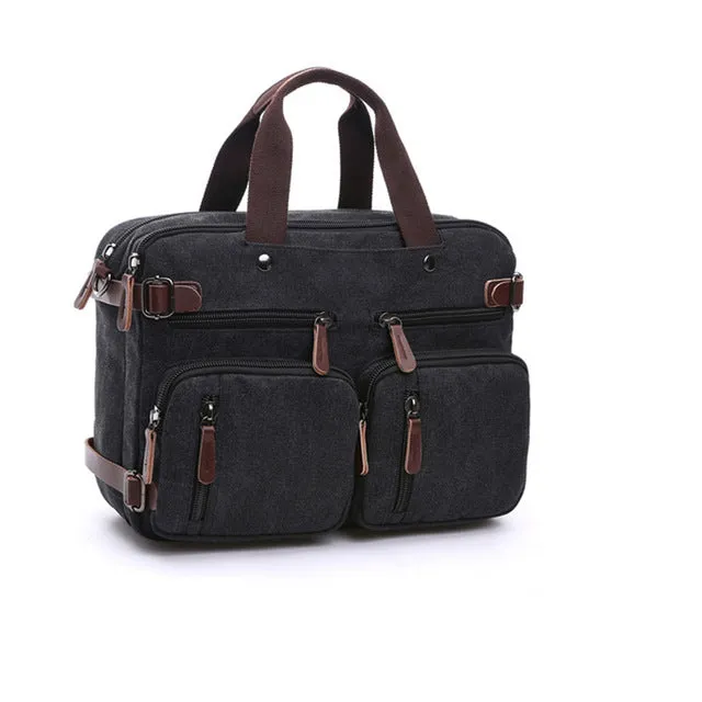 West Louis™ Casual Canvas Briefcase