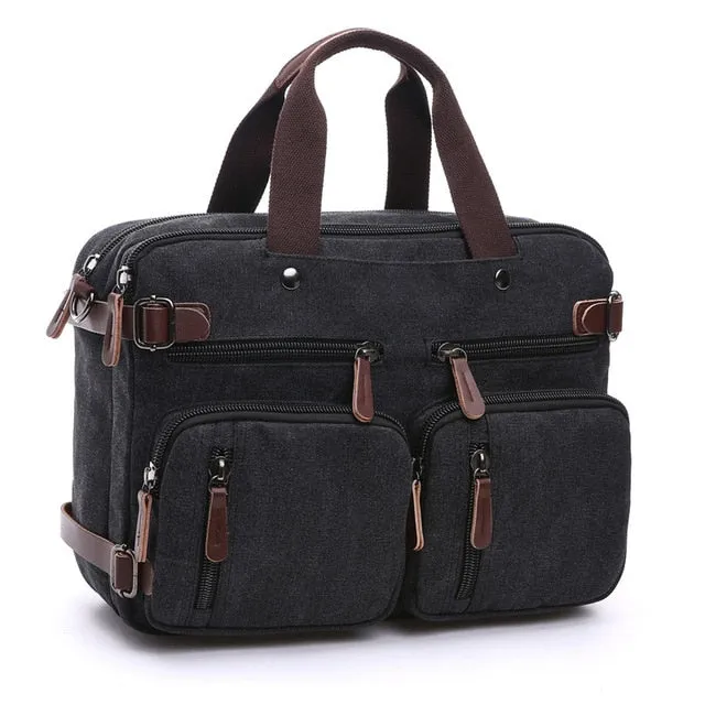 West Louis™ Casual Canvas Briefcase