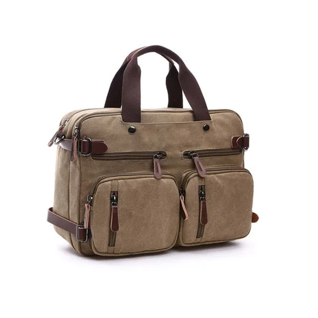 West Louis™ Casual Canvas Briefcase