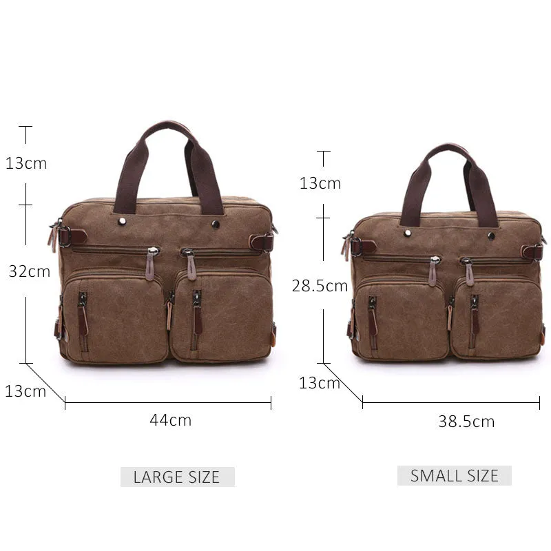 West Louis™ Casual Canvas Briefcase