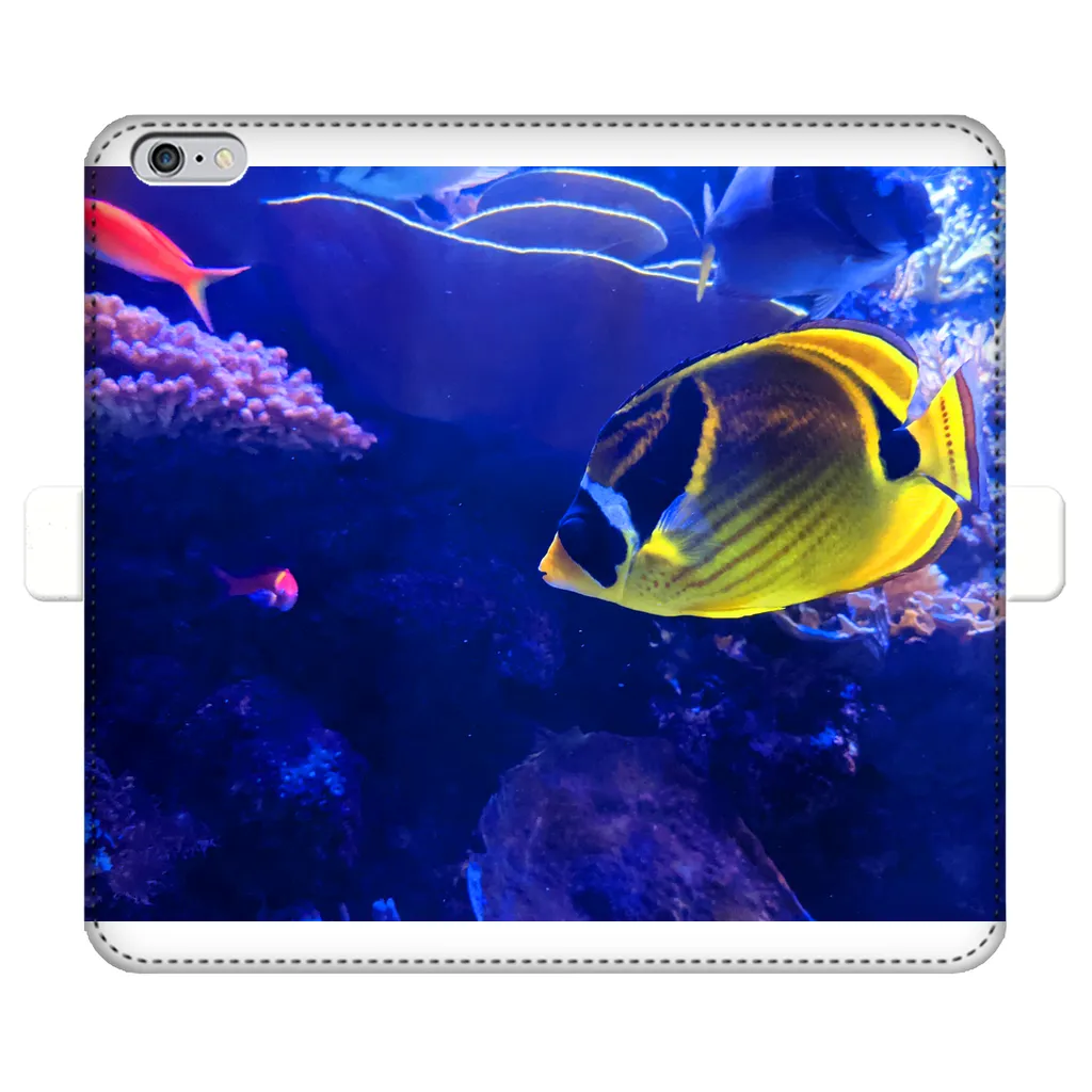 Yellow Fish Fully Printed Wallet Cases